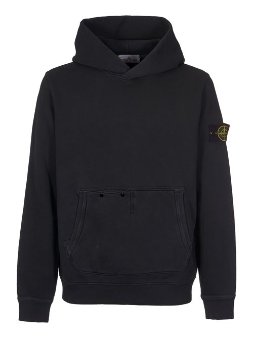 Jersey sweatshirt with logo badge STONE ISLAND | 811561041V0129